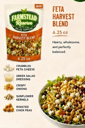 Farmstead Reserve Feta Harvest Blend Salad Topper